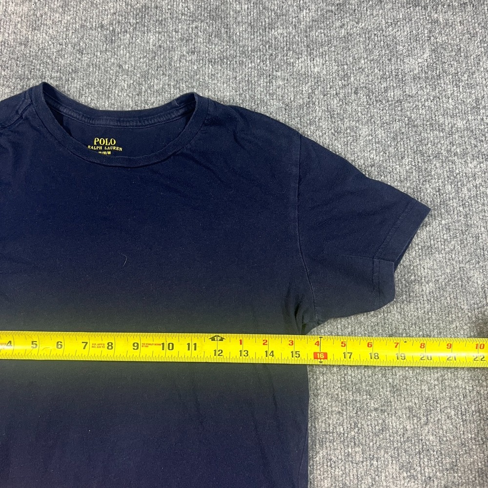 Polo Ralph Lauren T Shirt Boys Medium Blue Slim Fit Short Sleeve Cotton Lot Of 2 - Picture 7 of 11